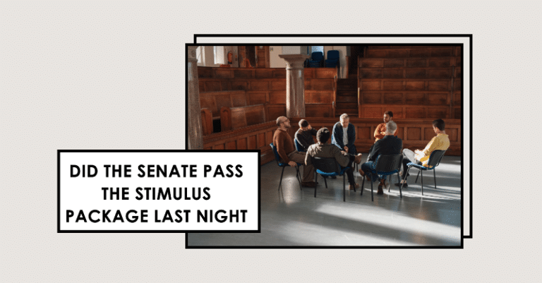 Timulus Passage Did the Senate Pass the Stimulus Package Last Night - OF The Law
