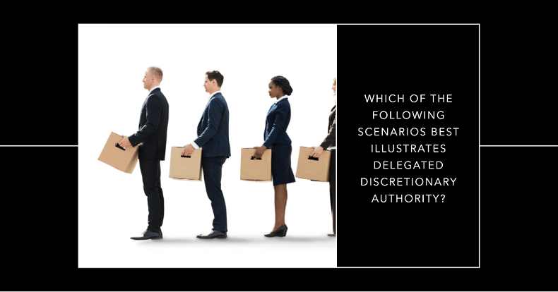 Which of the Following Scenarios Best Illustrates Delegated Discretionary Authority
